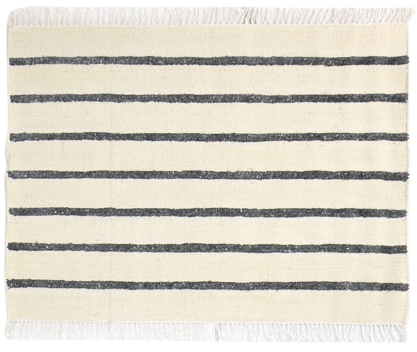 4' X 3' Rug Wool Cream Modern Dhurrie French Floral Room Size Carpet   7865080840341