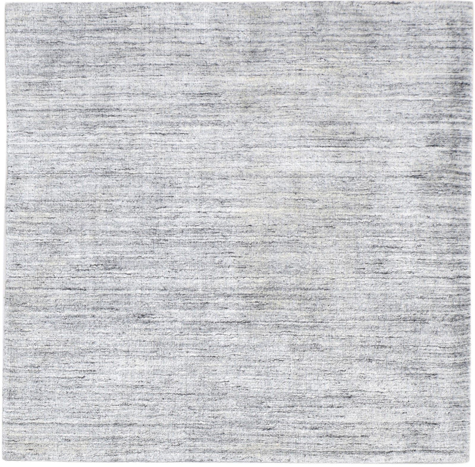 4' X 4' Rug Silk Grey Modern Handloom Scandinavian Solid Room Size Carpet   7864820007061
