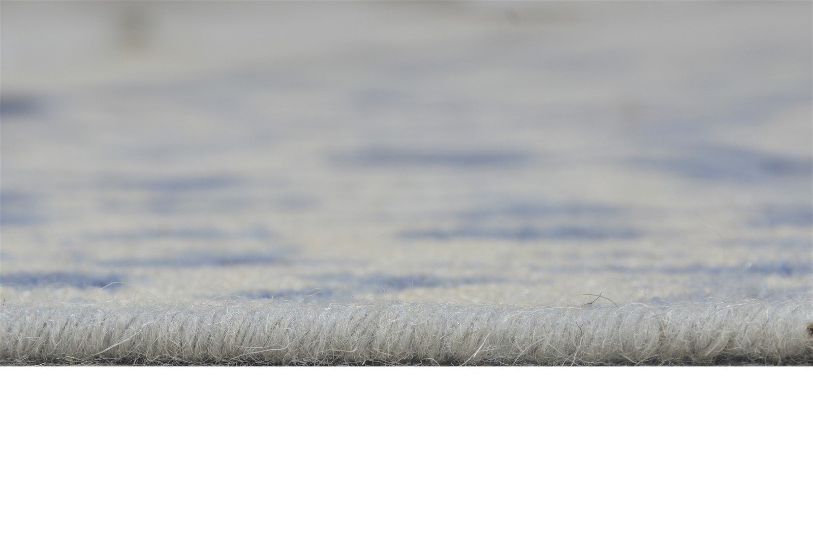 4' X 5' Rug Wool Blue Modern Dhurrie American Abstract Room Size Carpet   7864670355605