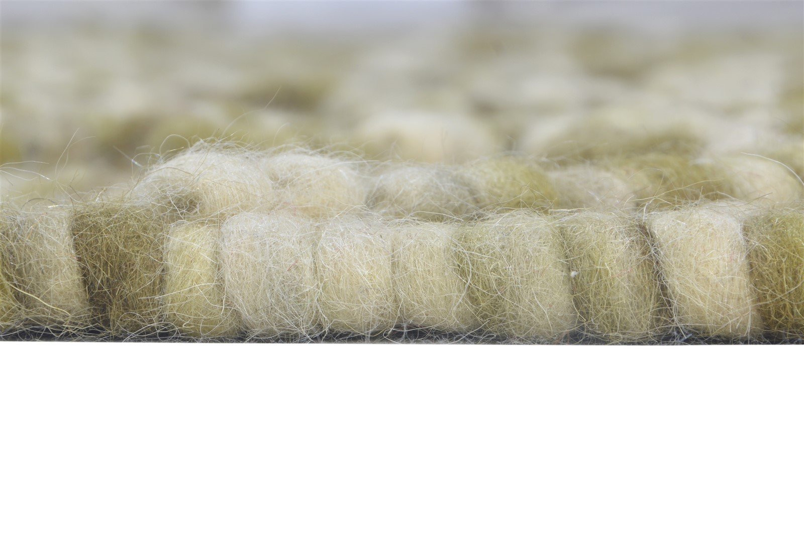 4' X 5' Rug Wool Green Modern Hand Woven Scandinavian Nordic Room Size Carpet   7865003606165