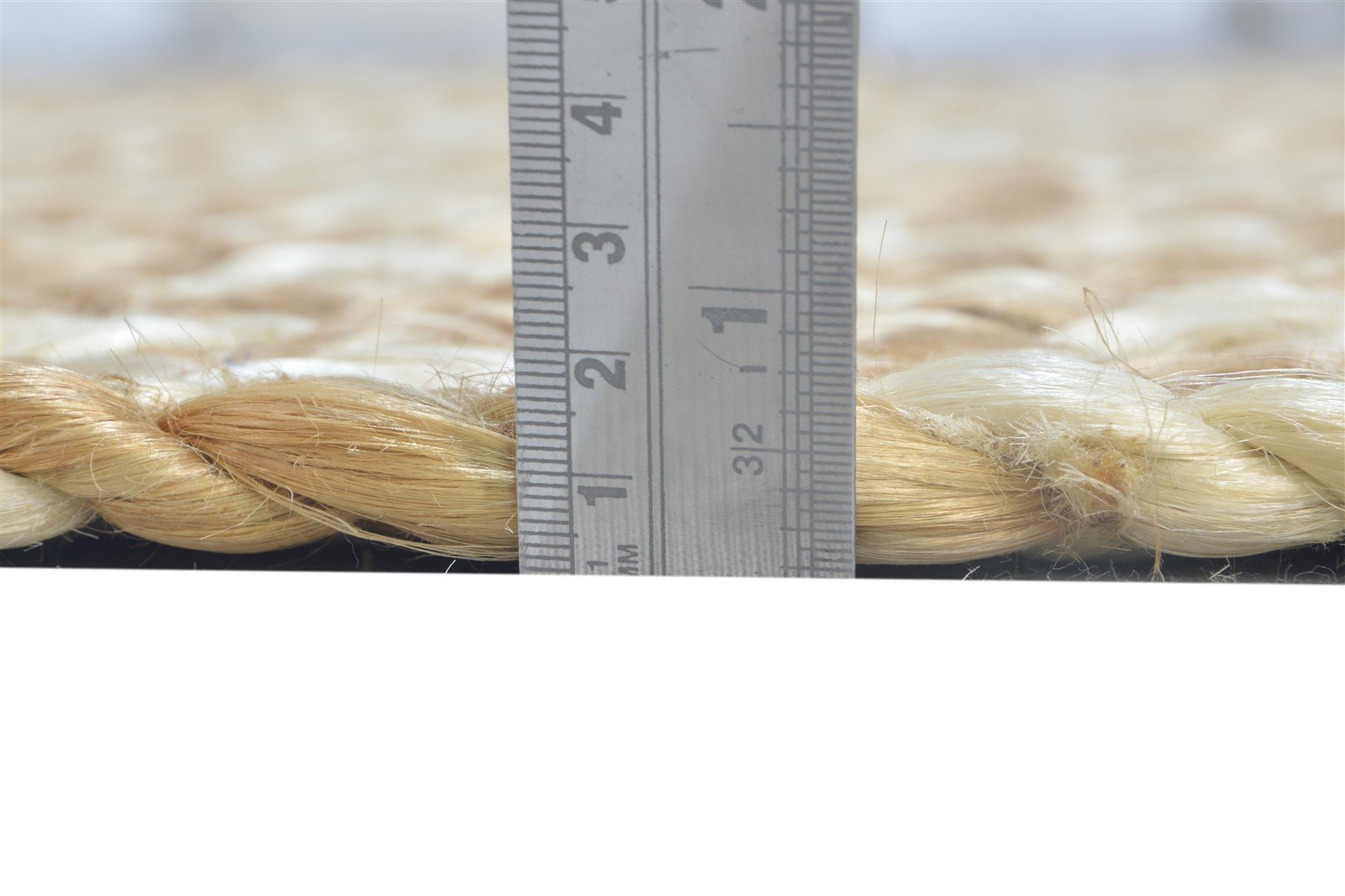4' X 6' Rug Jute Beige Modern Hand Woven Scandinavian Solid Room Size Carpet   7864963694741