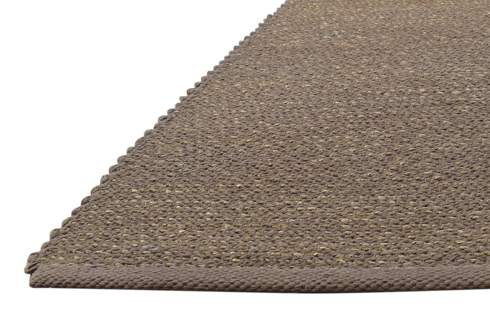 4' X 6' Rug Jute Brown Modern Hand Woven Scandinavian Solid Room Size Carpet   7864959238293