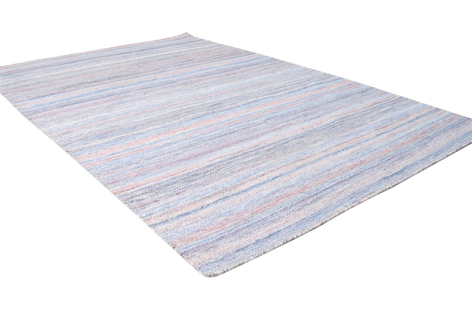 4' X 6' Rug Pet Yarn Purple Modern Flatweave Bohemian Striped Room Size Carpet   7865139921045