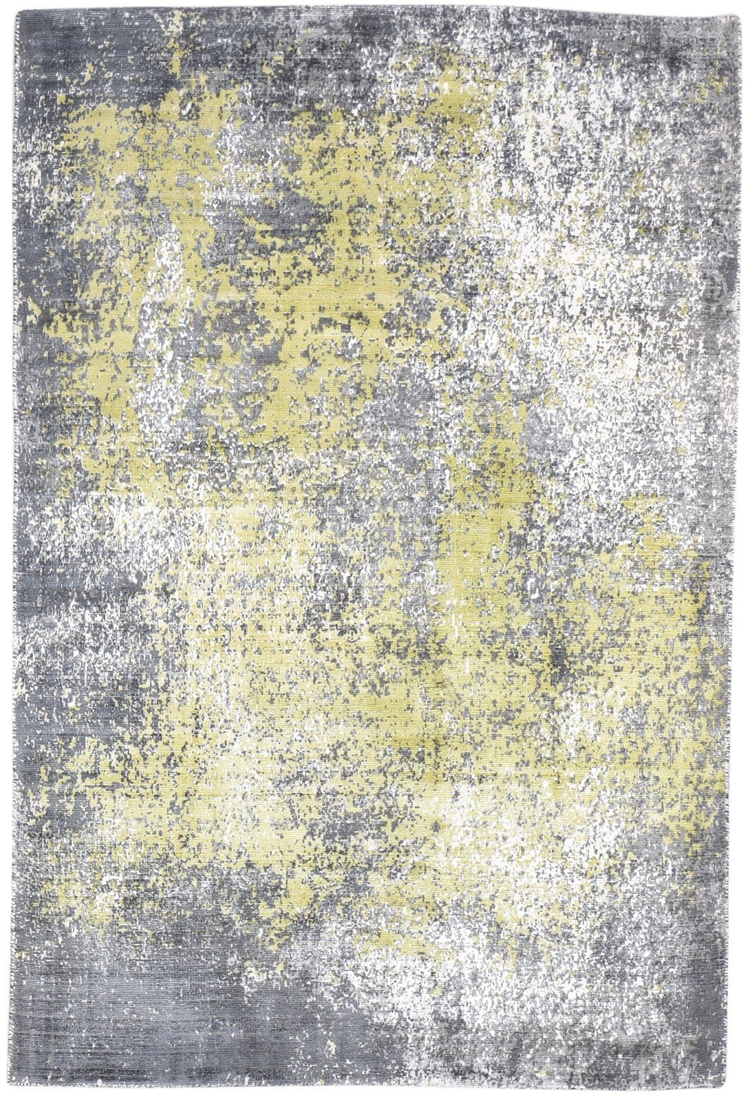 4' X 6' Rug Silk Dark Grey Modern Hand Woven Indian Abstract Room Size Carpet   7864162222229