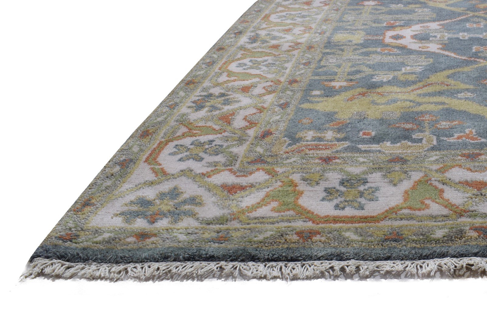 4' X 6' Rug Wool Dark Grey Persien Hand Knotted Oushak Oriental Room Size Carpet   7864328552597