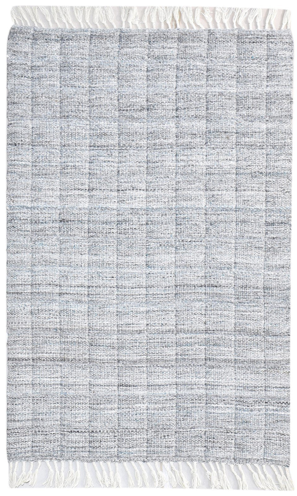 4' X 6' Rug Wool Grey Modern Dhurrie French Geometric Room Size Carpet   7864989188245