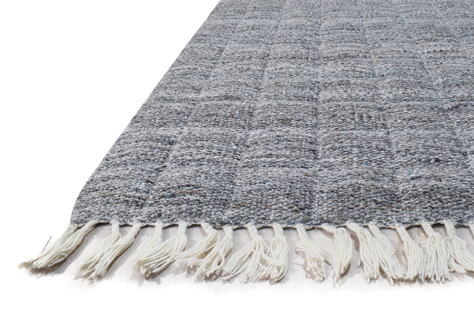 4' X 6' Rug Wool Grey Modern Dhurrie French Geometric Room Size Carpet   7864989188245