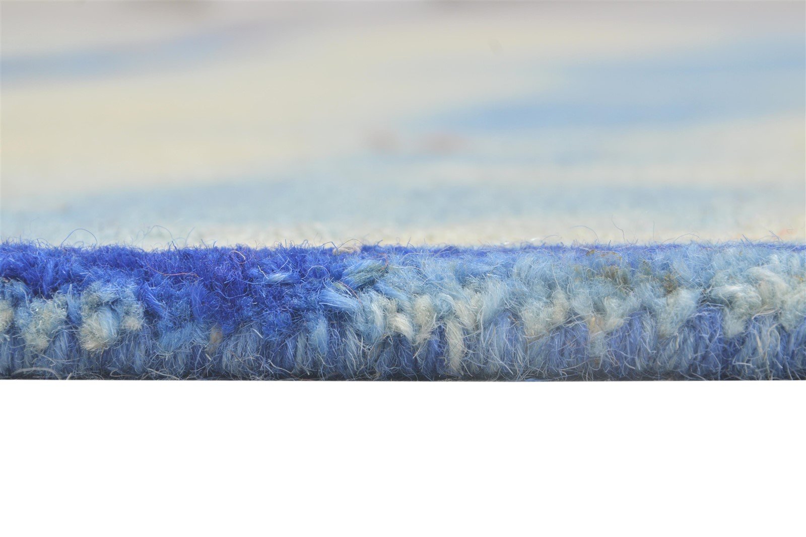 4' X 6' Rug Wool Red Modern Hand Tufted Shibori Tie Dye Room Size Carpet   7864295391381