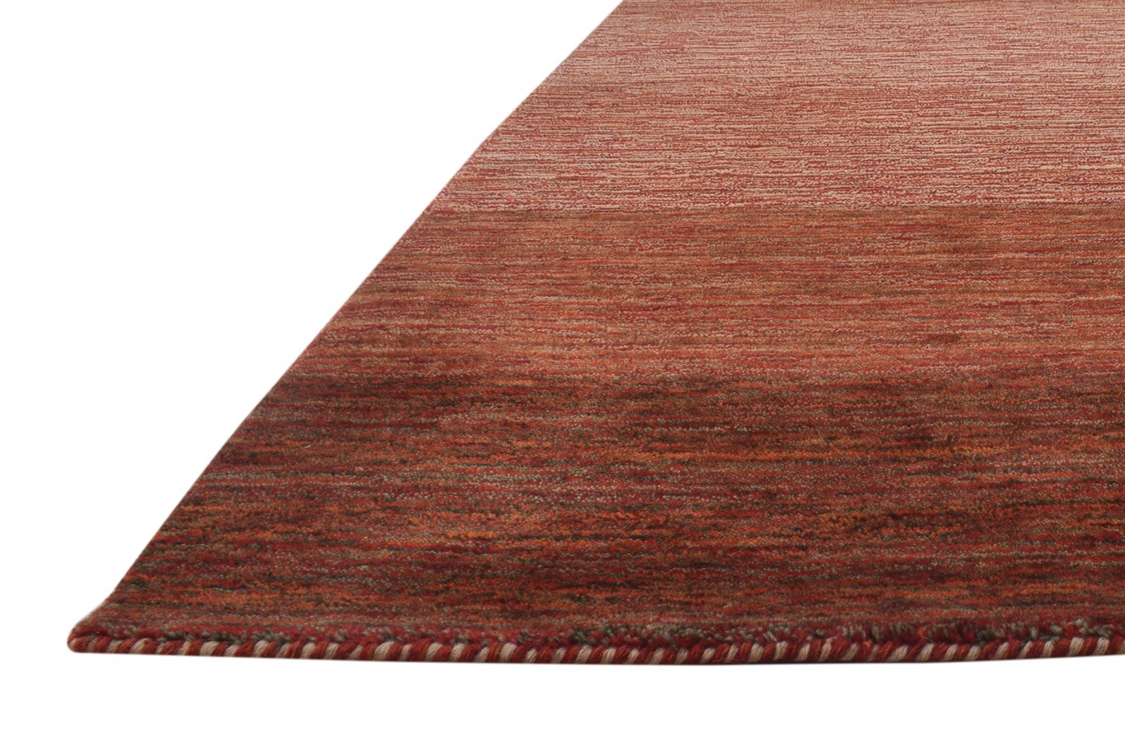 4' X 6' Rug Wool Rust Persian Handloom Gabbeh Striped Room Size Carpet   7864881184917