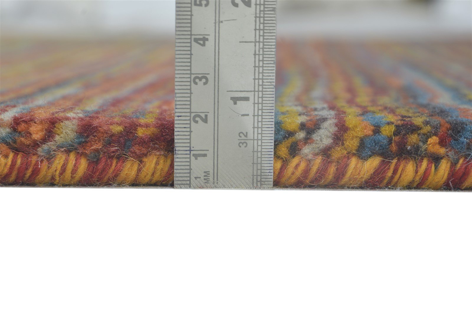 Darline 4' X 7' Rug Wool Rust Modern Hand Knotted Bohemian Striped   7864174084245