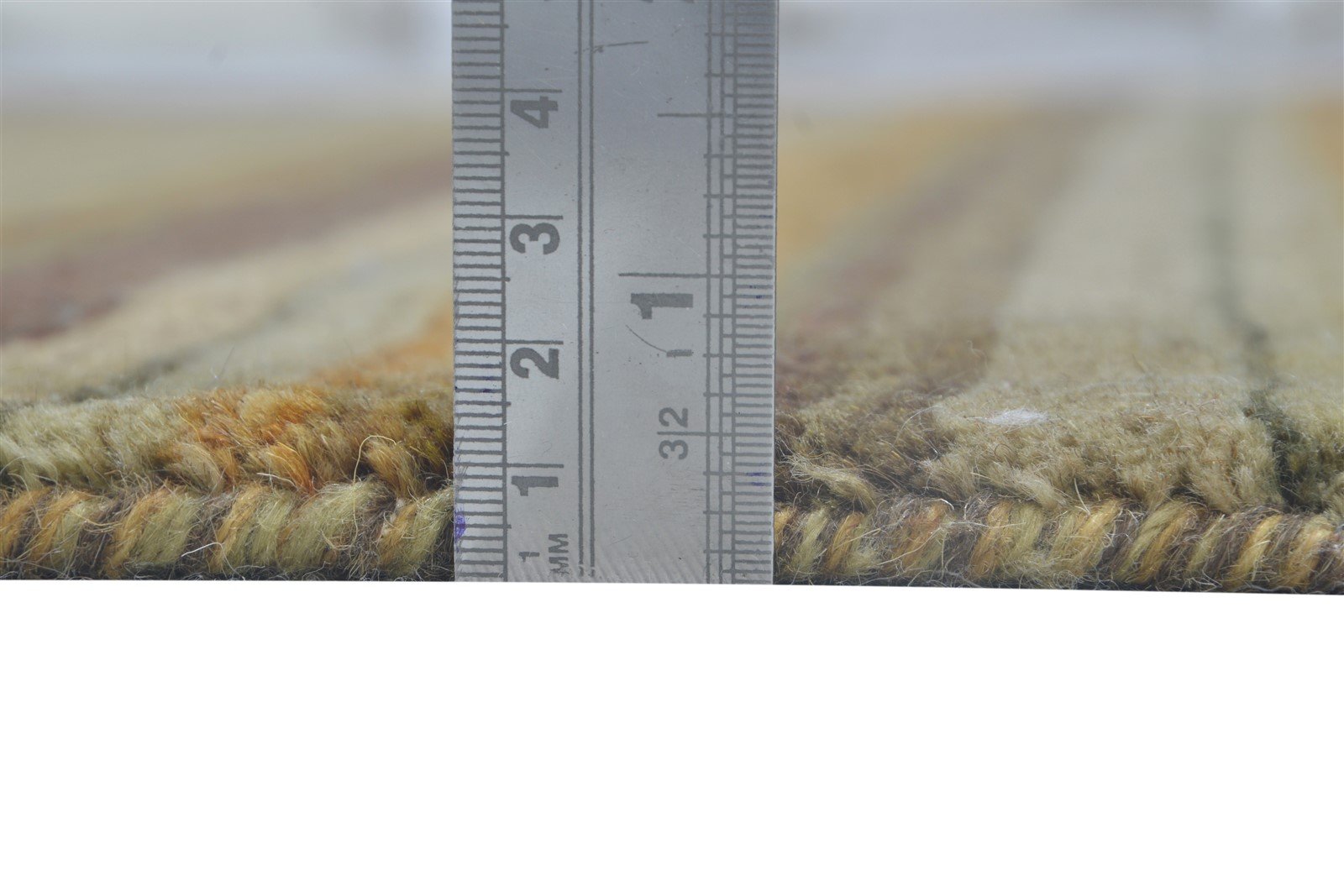 4' X 7' Rug Wool Rust Modern Hand Woven Indian Striped Room Size Carpet   7864511987861