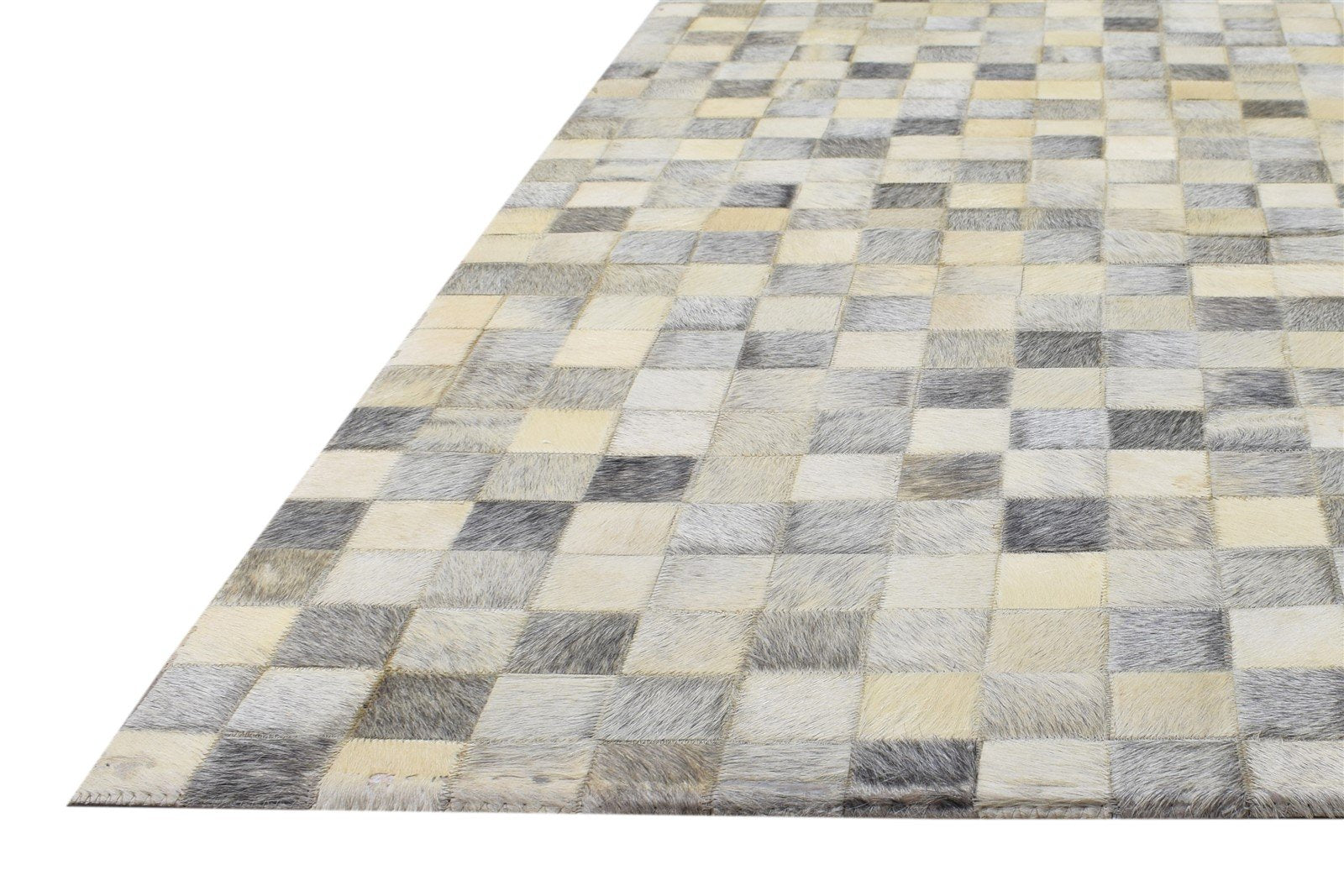 4X6 Rug Leather Beige Modern Flatweave Scandinavian Geometric Room Size Carpet   7864583618709