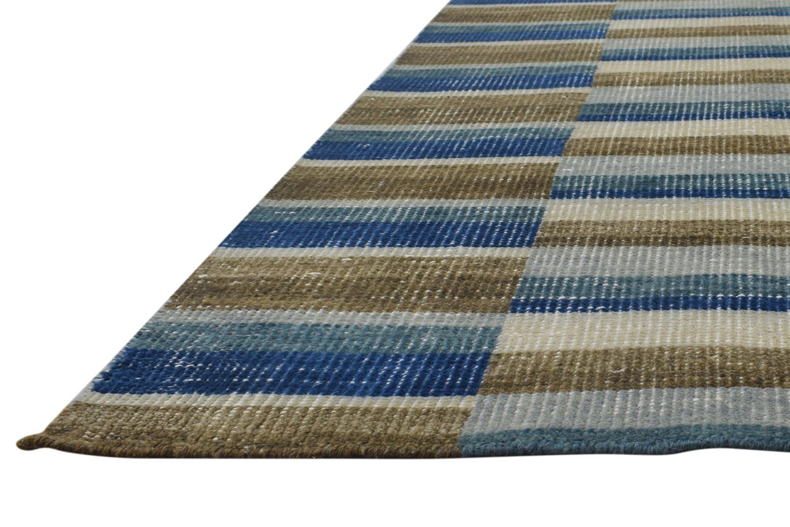 4X6 Rug Wool Sand Modern Hand Knotted Scandinavian Geometric Room Size Carpet   7864871813269