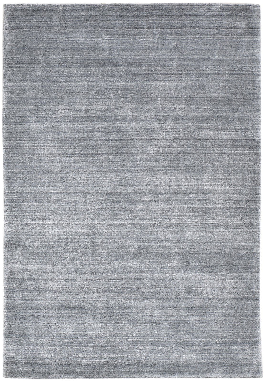4X6 Rug Wool / Silk Dark Grey Modern Handloom Scandinavian Solid Room Size   7864512151701