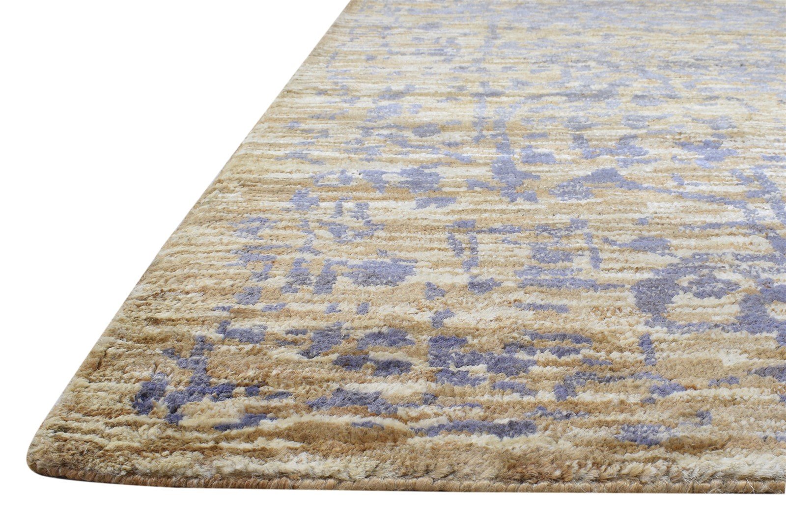 5' X 7' Rug Jute Gold Modern Hand Knotted Bohemian Bohemian Room Size Carpet   7864236408981