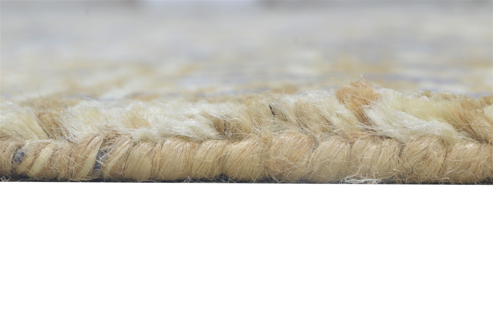 5' X 7' Rug Jute Gold Modern Hand Knotted Bohemian Bohemian Room Size Carpet   7864236408981