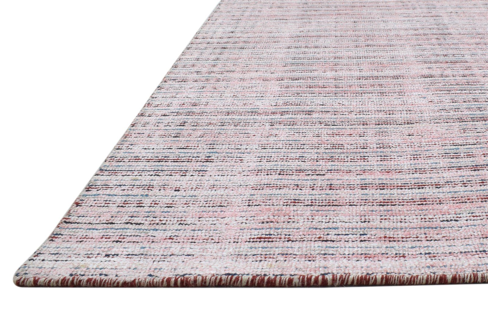 5' X 7' Rug Silk Pink Modern Handloom Scandinavian Striped Room Size Carpet   7864152817813