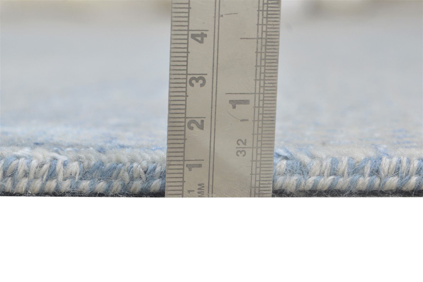 5' X 7' Rug Wool Blue Modern Hand Knotted Agra Grass Trellis Room Size Carpet   7864611471509