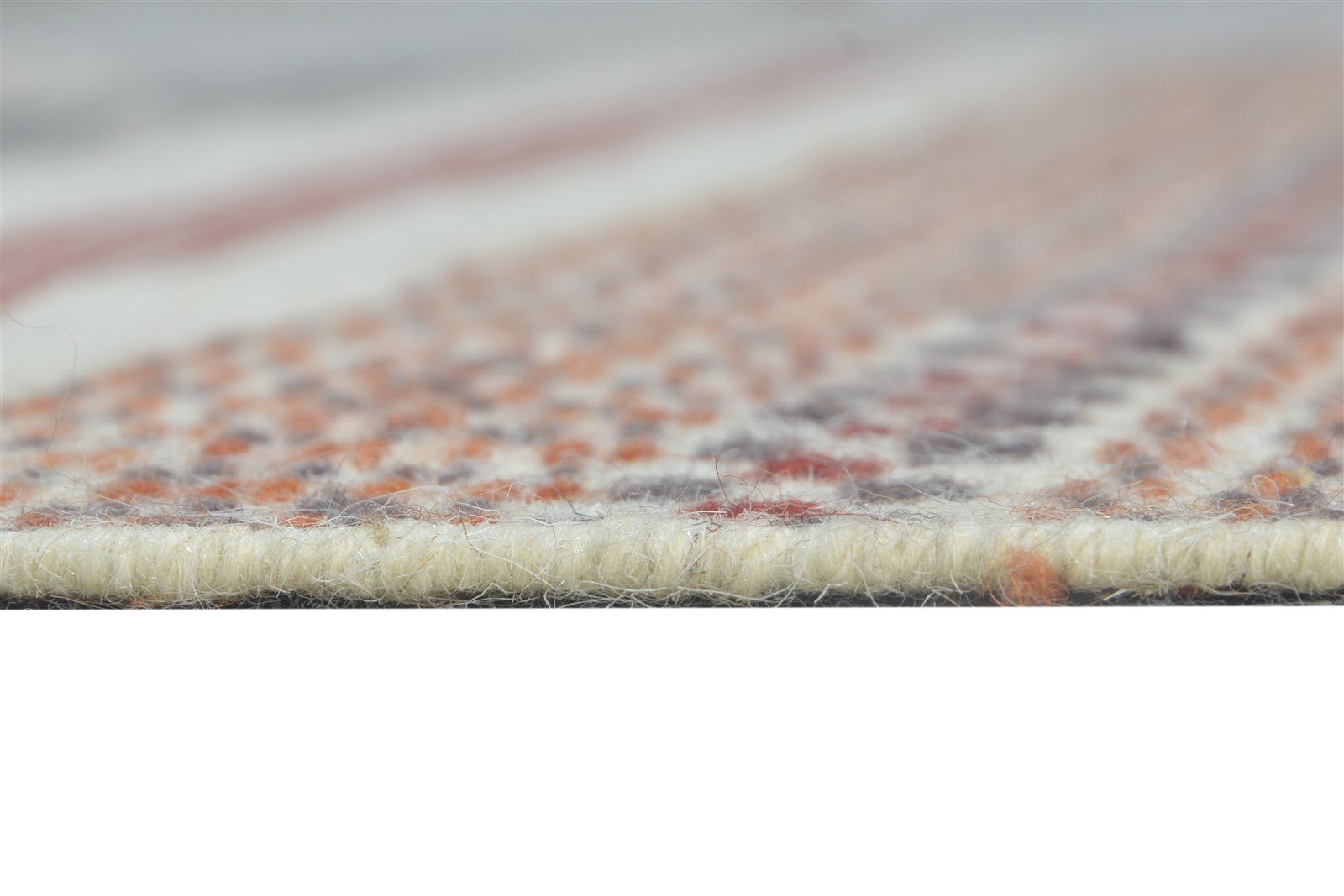 Lucia 5' X 7' Rug Wool Cream Southwestern Dhurrie American Tribal   7865005572245
