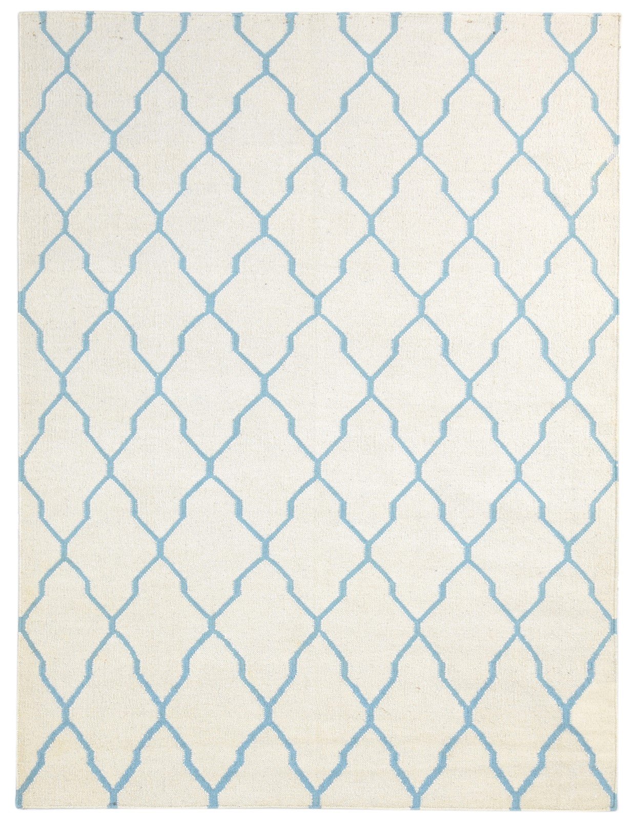 5' X 7' Rug Wool Grey Modern Dhurrie Moroccan Scroll Tile Room Size Carpet   7865077792917