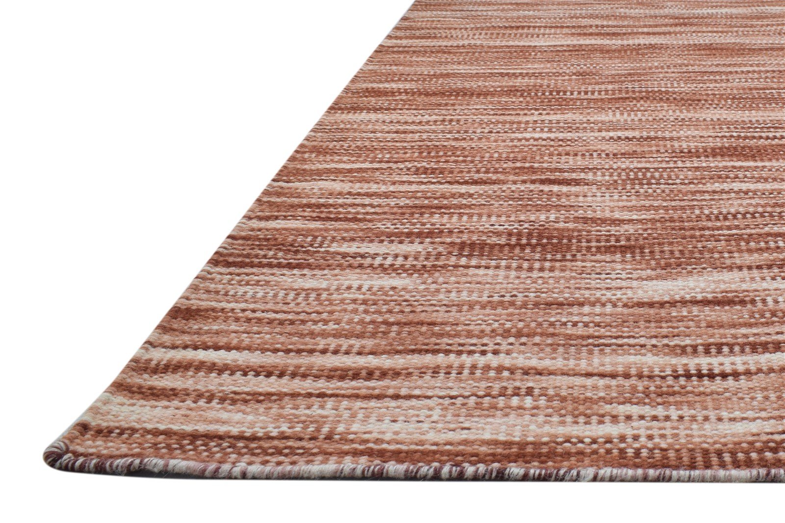 5' X 7' Rug Wool Rust Modern Dhurrie Scandinavian Stars Room Size Carpet   7864151376021