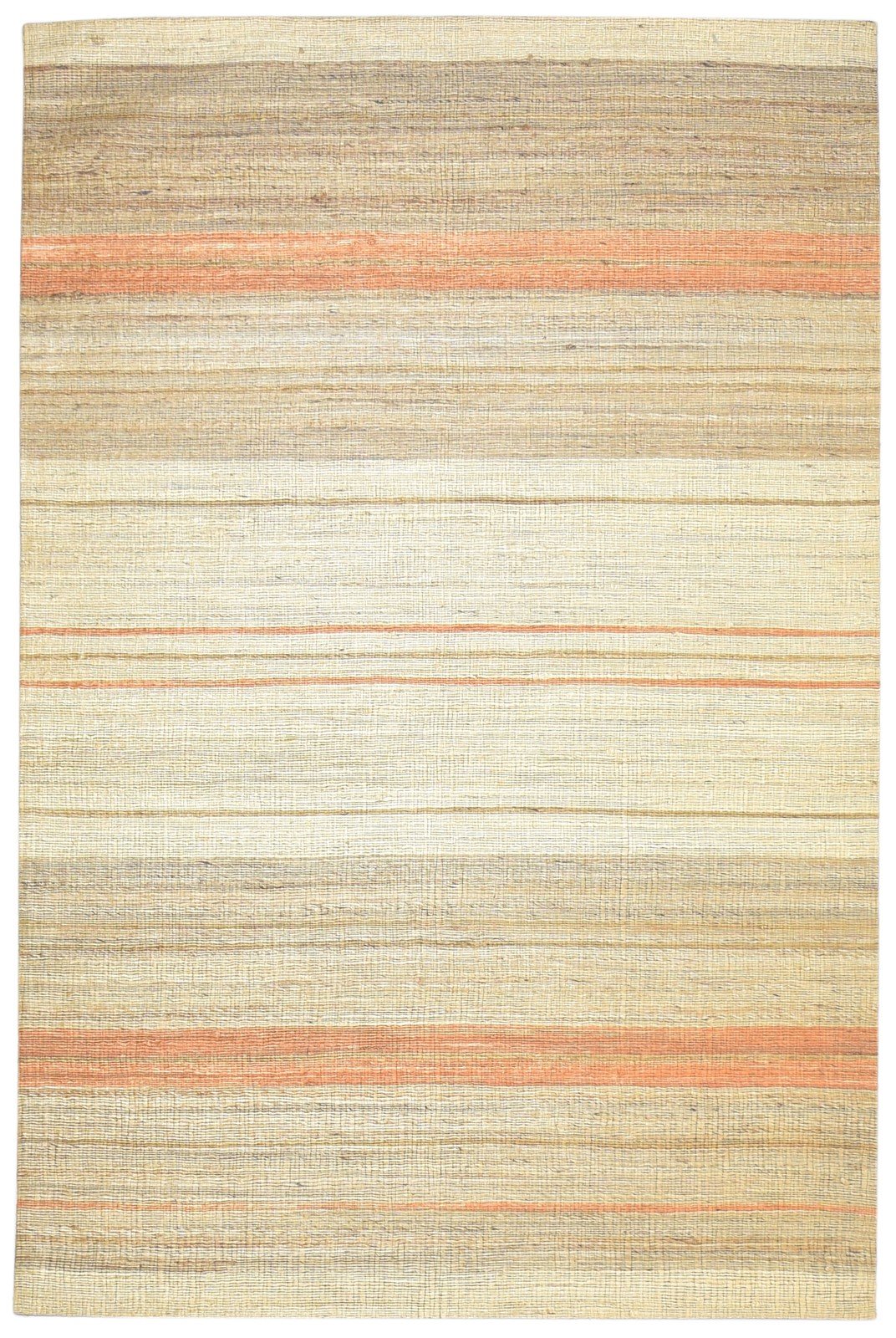 5' X 8' Rug Jute Sage Modern Jacquard Loom Bohemian Striped Room Size Carpet   7864469225621