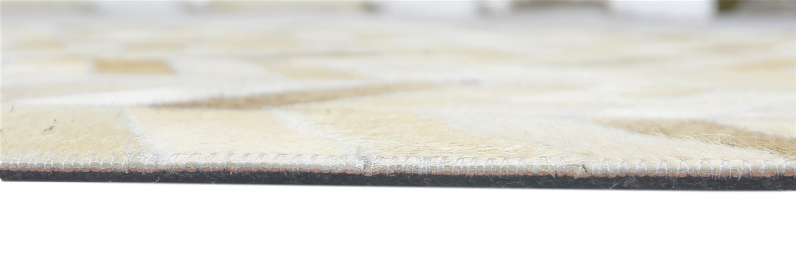 5' X 8' Rug Leather Beige Modern Hand Woven French Chevron Room Size Carpet   7860682948757