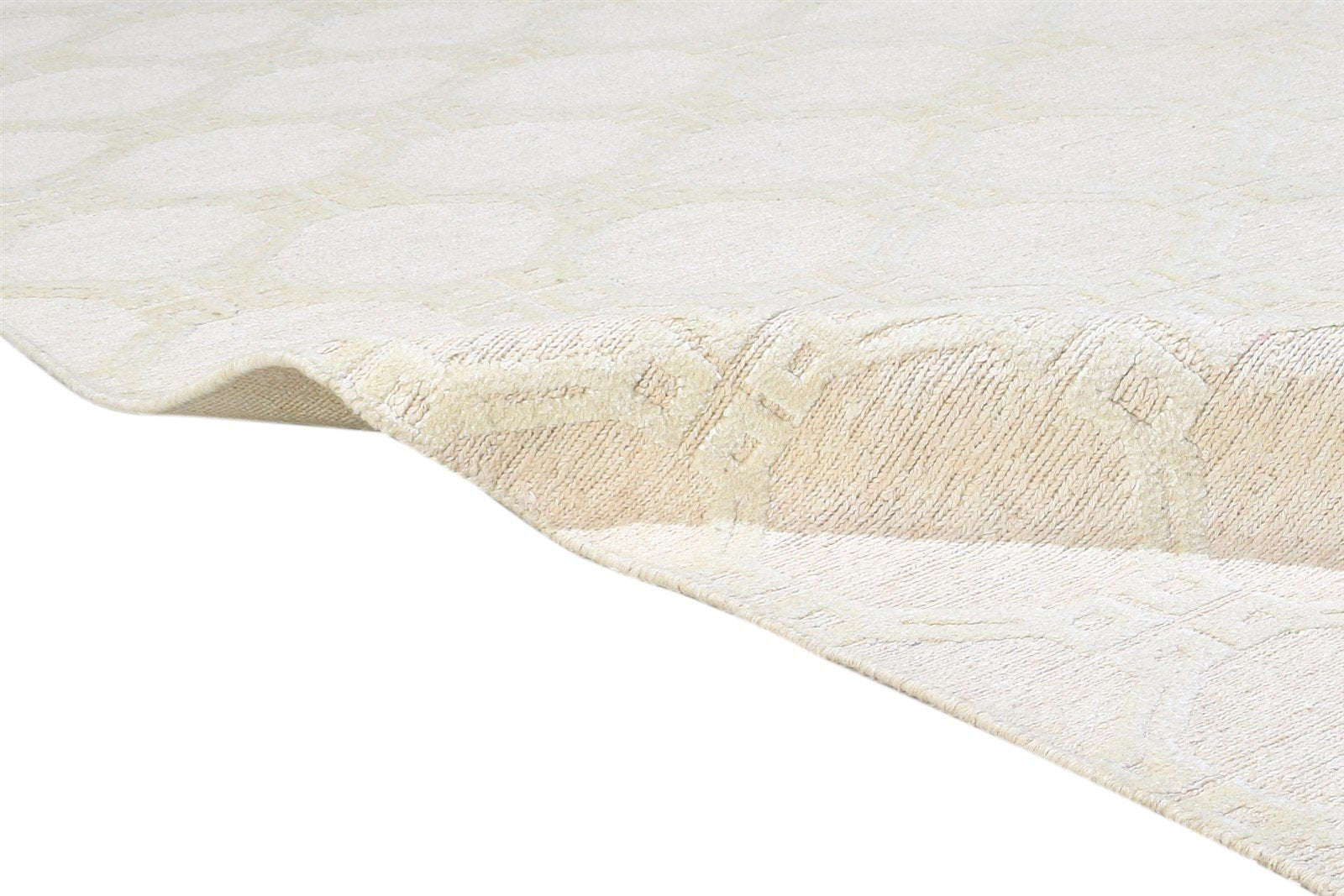 5' X 8' Rug Linen Sand Modern Hand Knotted Moroccan Trellis Room Size Carpet   7864890654869