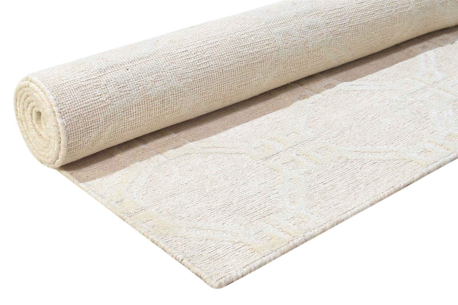 5' X 8' Rug Linen Sand Modern Hand Knotted Moroccan Trellis Room Size Carpet   7864890654869