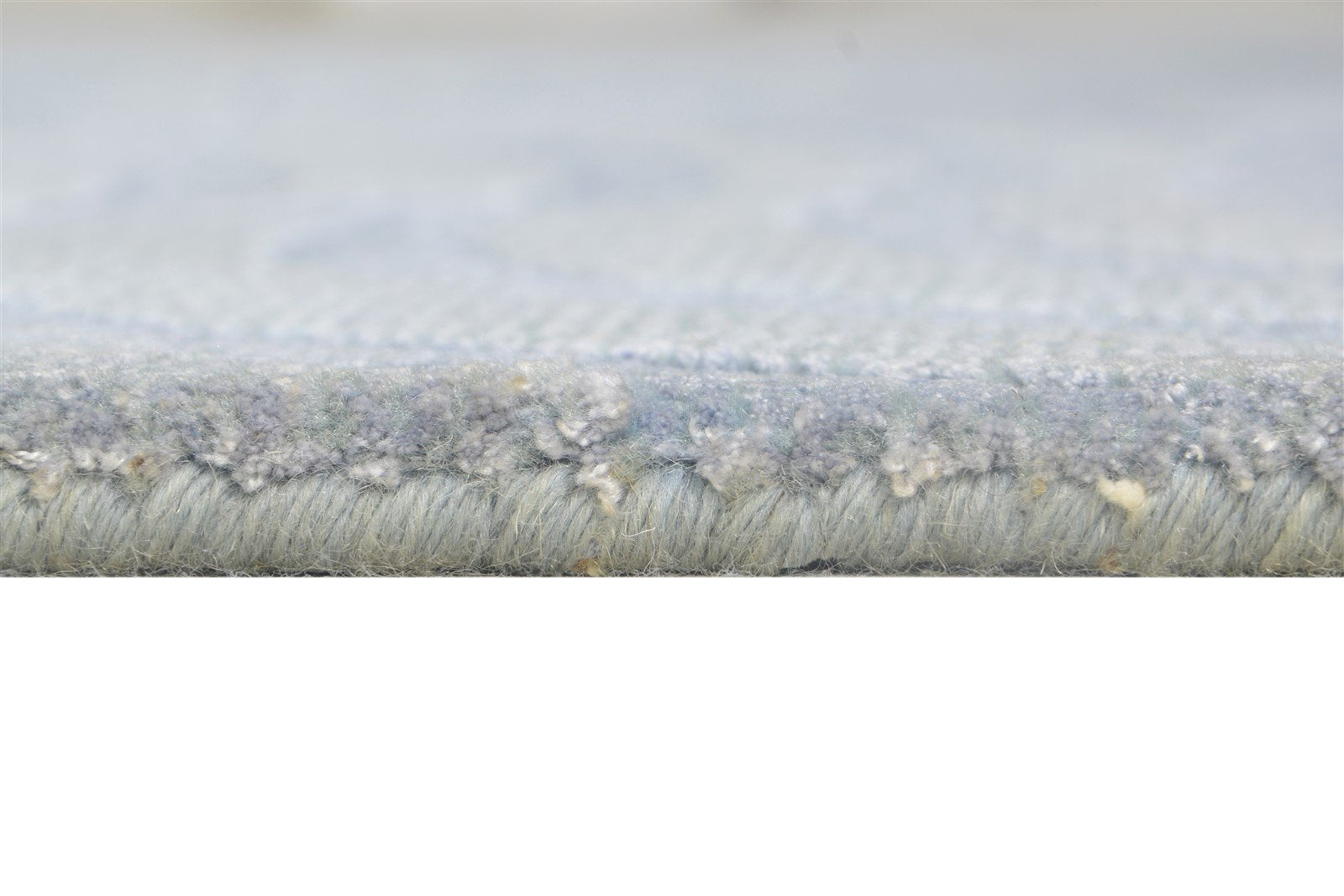 Harlie 5' X 8' Rug Silk Blue Modern Handloom Scandinavian Swirls   7864429412501