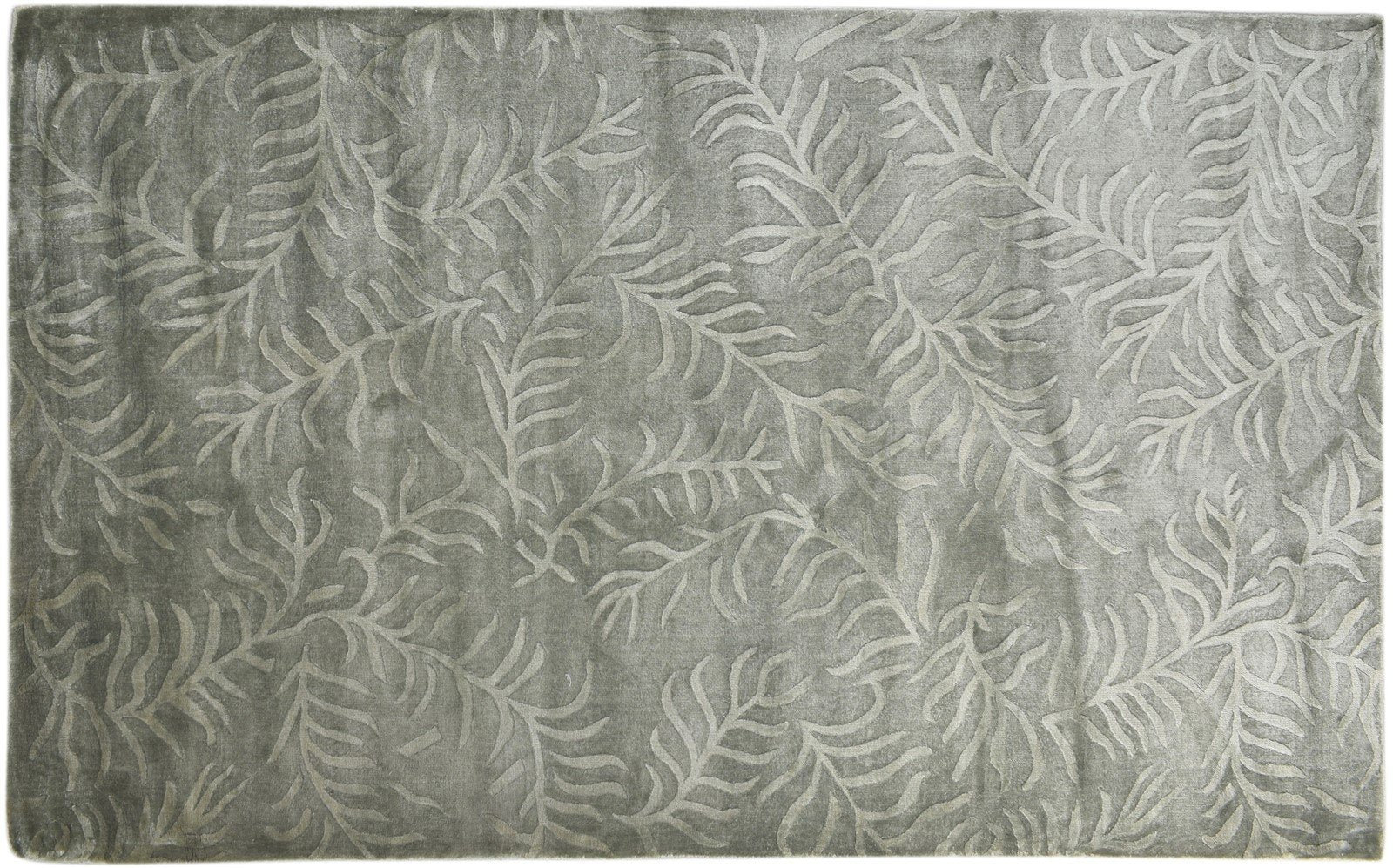 5' X 8' Rug Silk Grey Modern Handloom French Floral Room Size Carpet   7860697268373