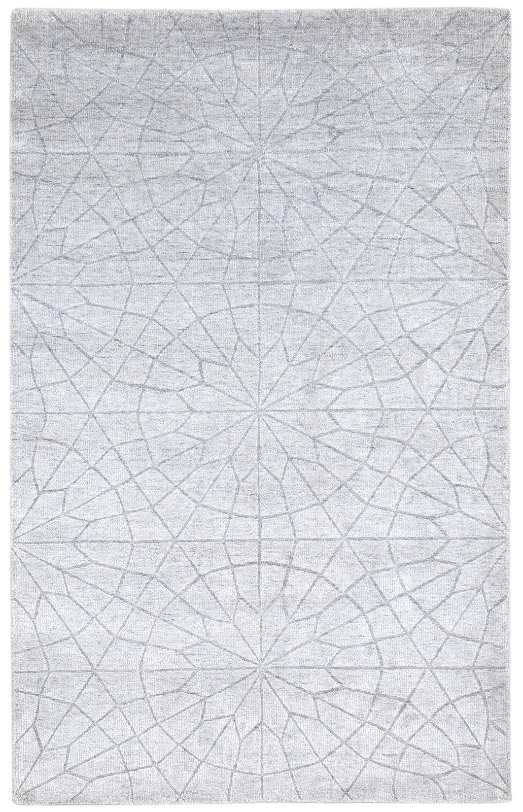 5' X 8' Rug Silk Grey Modern Handloom Moroccan Trellis Room Size Carpet   7864440127637