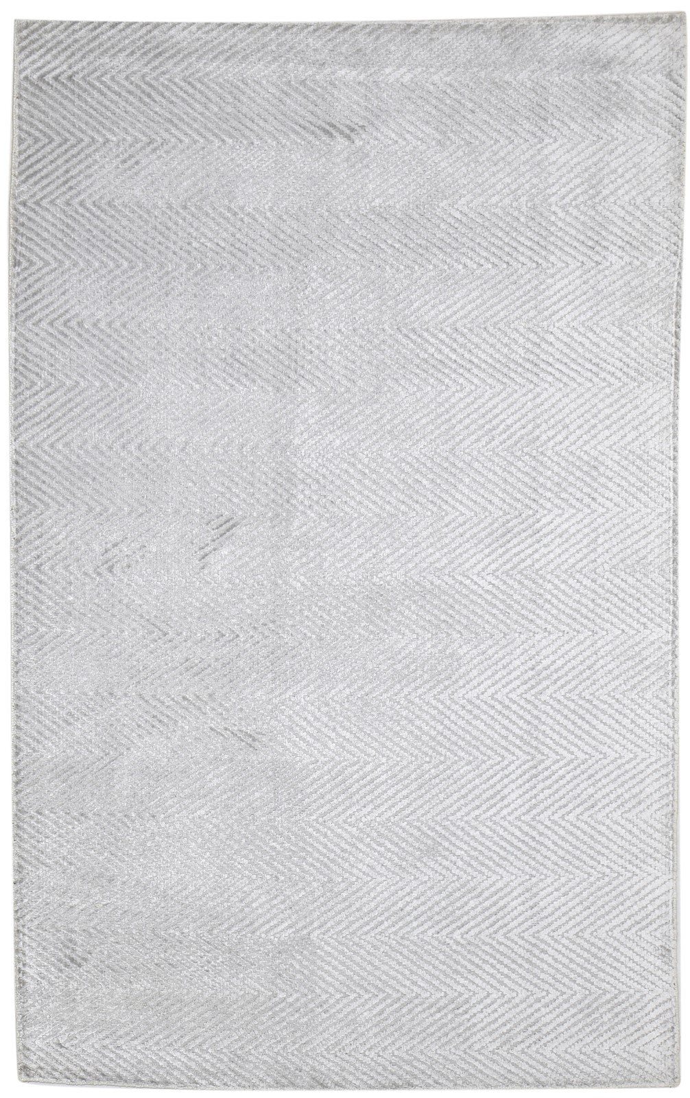 5' X 8' Rug Silk Grey Modern Handloom Scandinavian Diamond Room Size Carpet   7864158126229