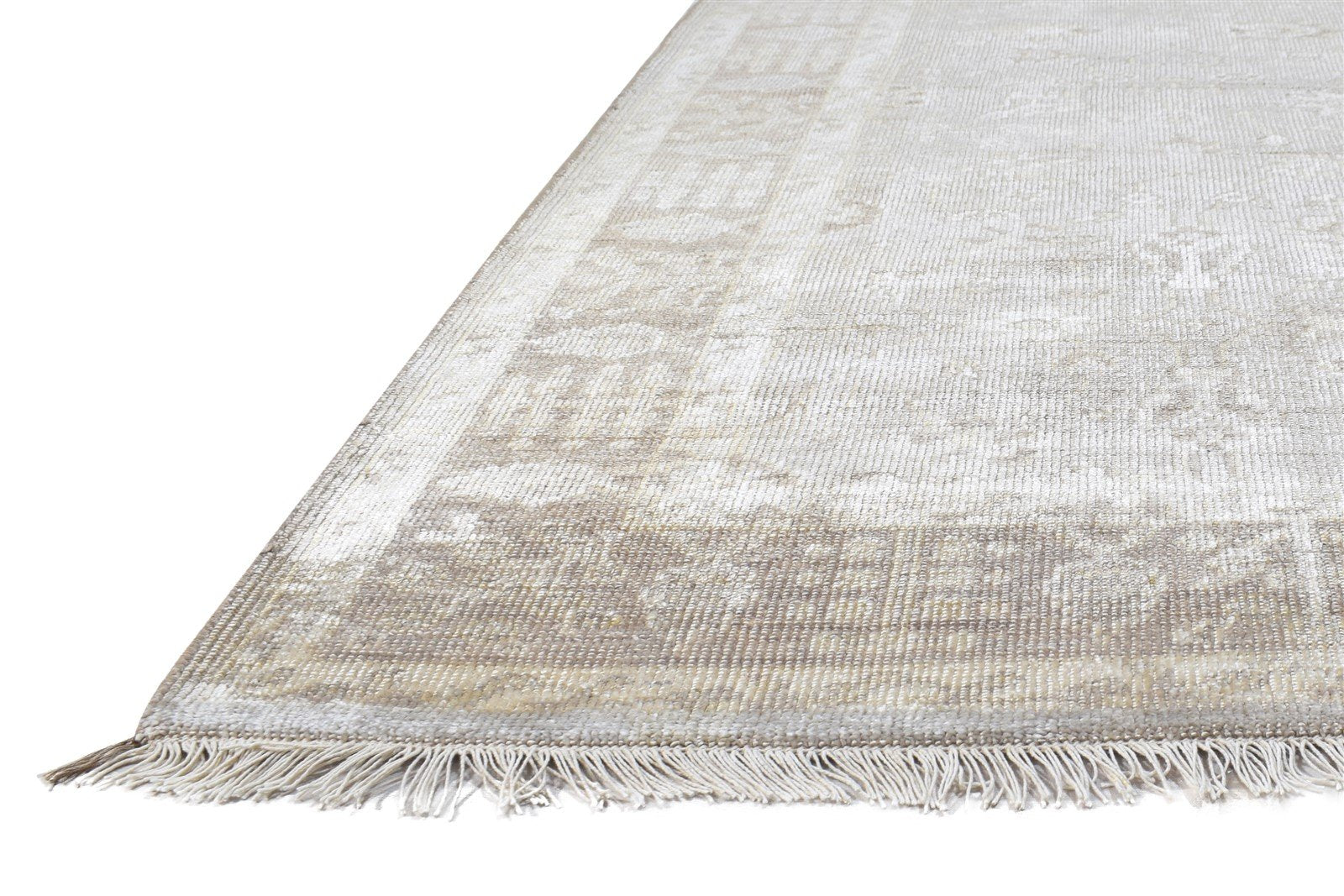 5' X 8' Rug Silk Grey Persian Hand Knotted Kashan Oriental Room Size Carpet   7864799658133