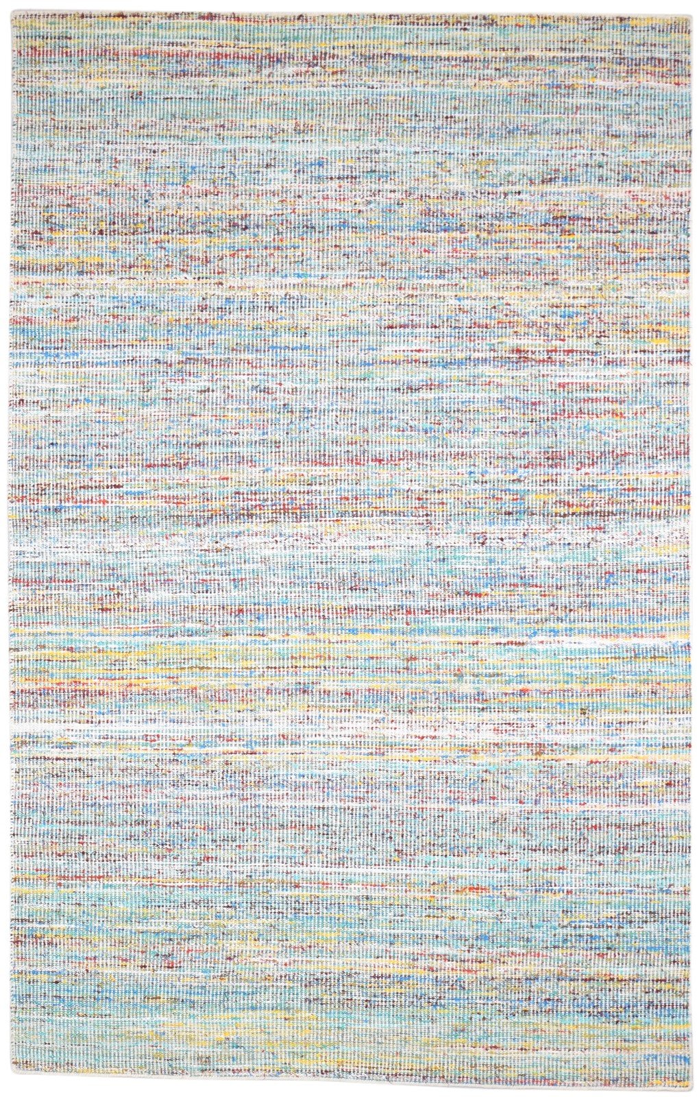 5' X 8' Rug Silk Multi Color Modern Dhurrie Bohemian Abstract Room Size Carpet   7864150458517