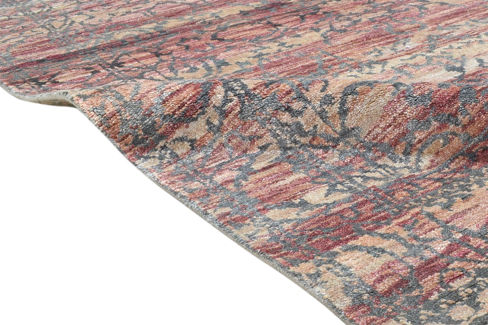5' X 8' Rug Silk Red Modern Hand Knotted Bohemian Oriental Room Size Carpet   7864099471509