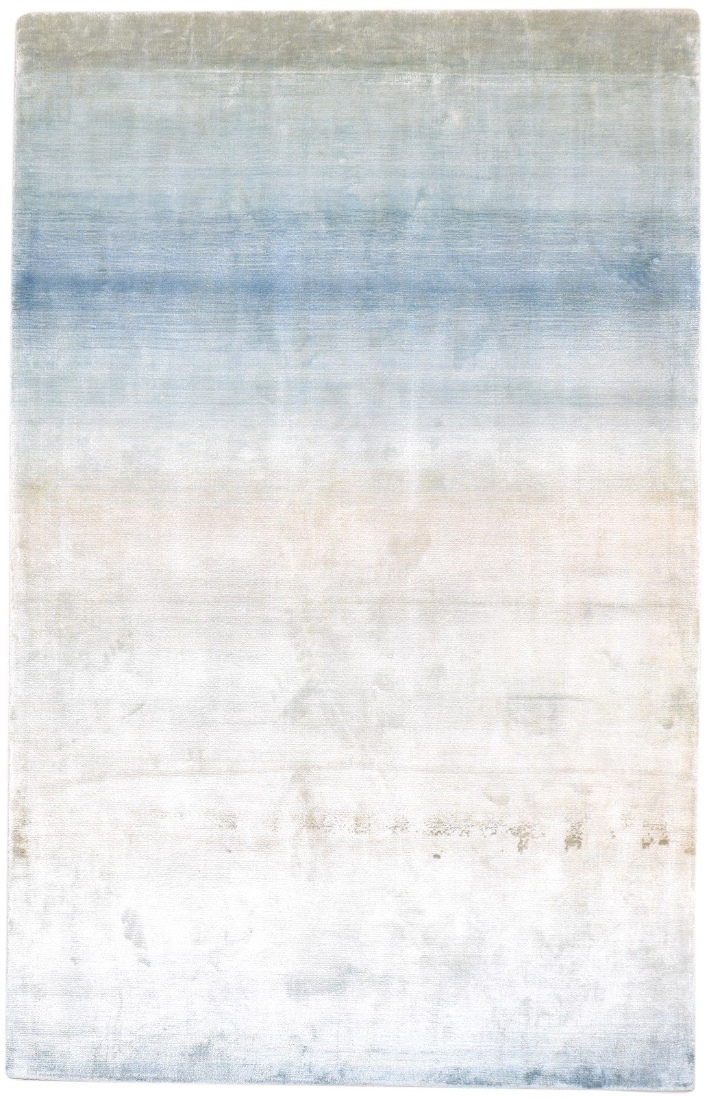5' X 8' Rug Silk Silver Modern Handloom Scandinavian Ombre Room Size Carpet   7864149147797