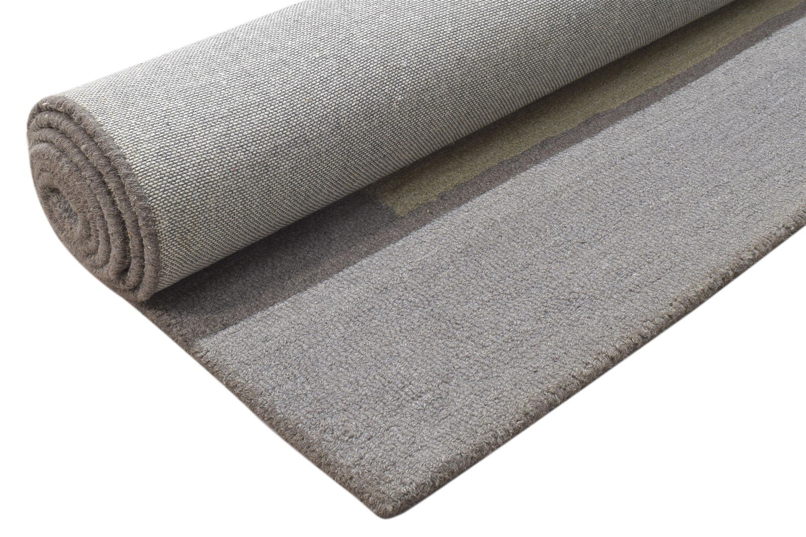 5' X 8' Rug Wool Beige Modern Hand Tufted Scandinavian Bordered Room Size Carpet   7864096948373