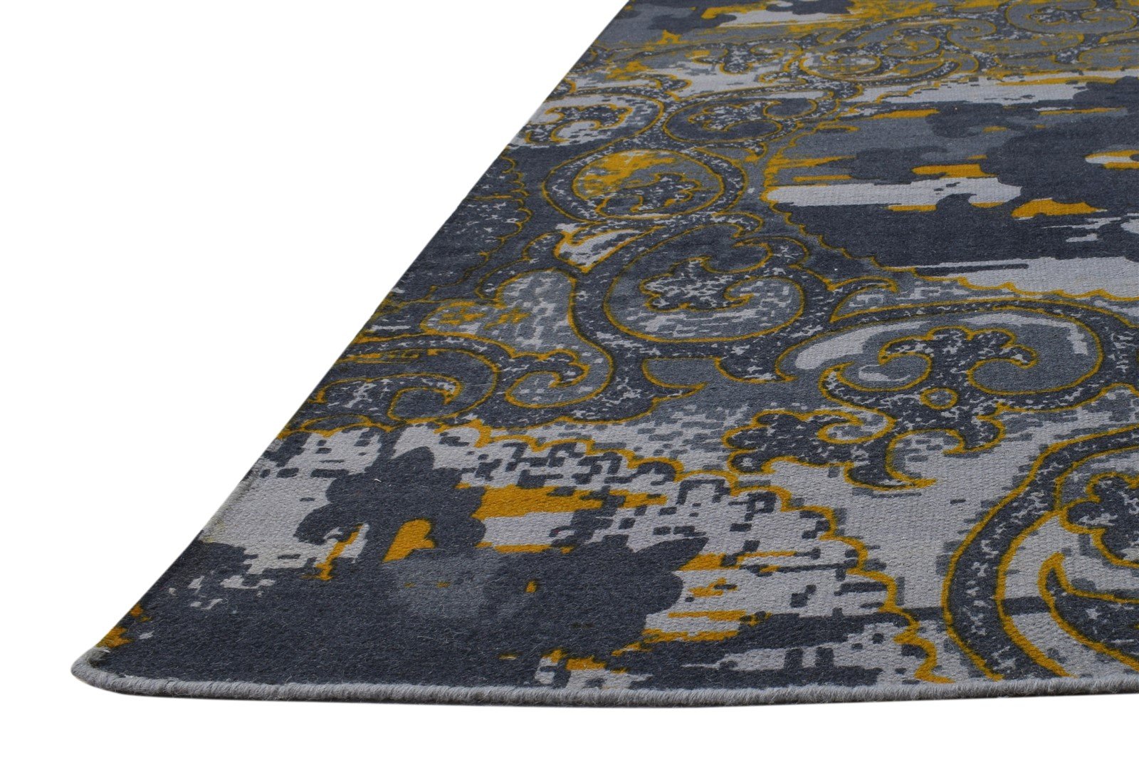 5' X 8' Rug Wool Blue Modern Dhurrie Bohemian Abstract Room Size Carpet   7865192251541