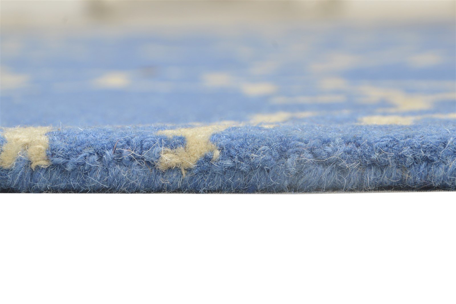 5' X 8' Rug Wool Blue Modern Hand Tufted Moroccan Trellis Room Size Carpet   7864249614485