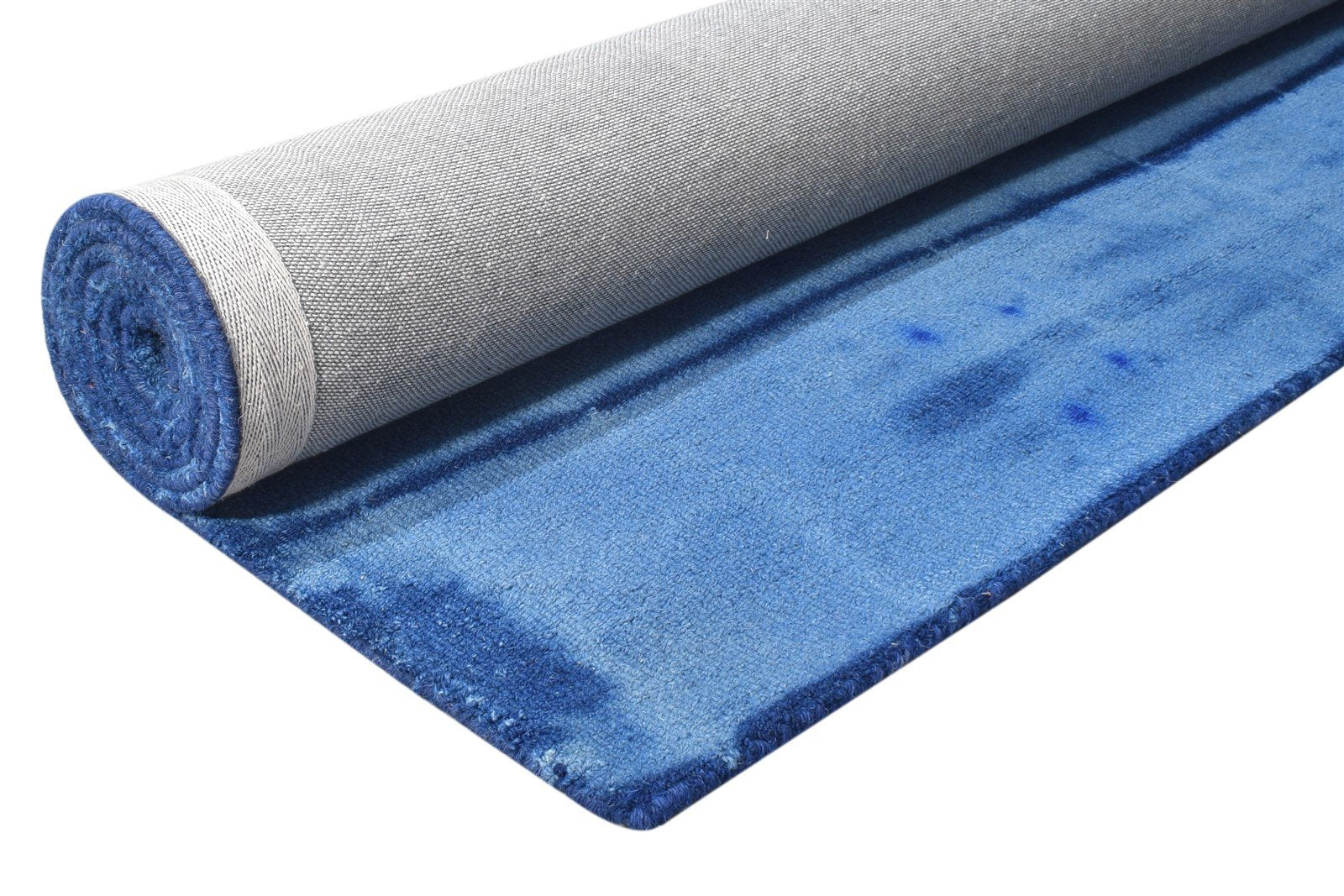 5' X 8' Rug Wool Blue Modern Hand Tufted Shibori Tie Dye Room Size Carpet   7865198641301