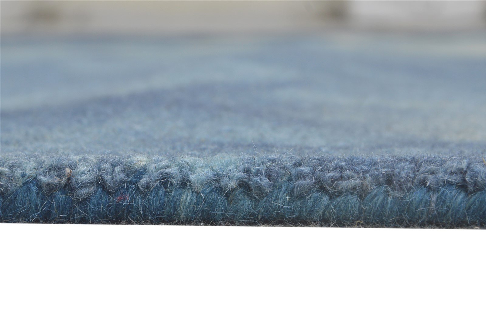 5' X 8' Rug Wool Blue Modern Hand Tufted Shibori Tie Dye Room Size Carpet   7865201164437