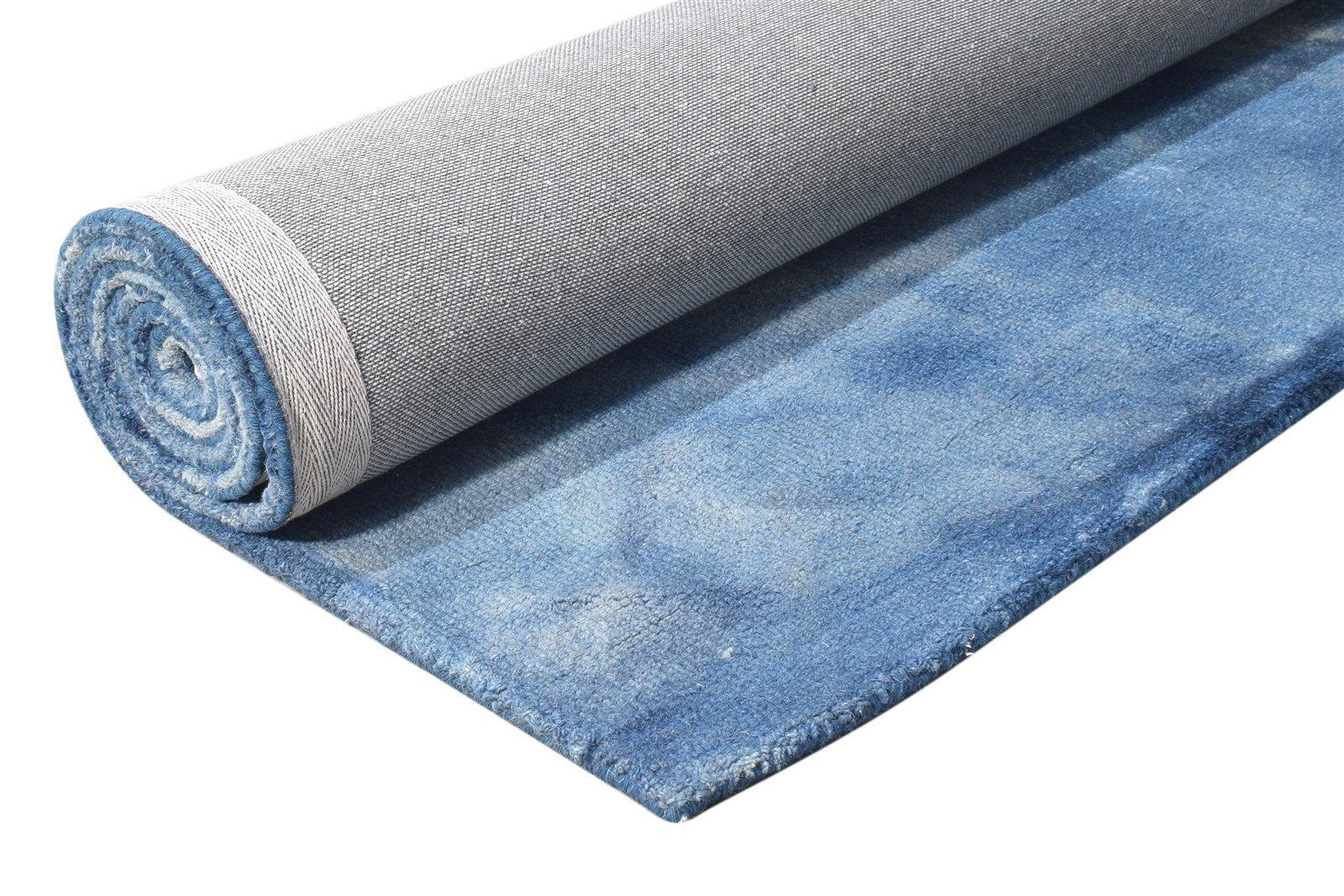 5' X 8' Rug Wool Blue Modern Hand Tufted Shibori Tie Dye Room Size Carpet   7865203490965