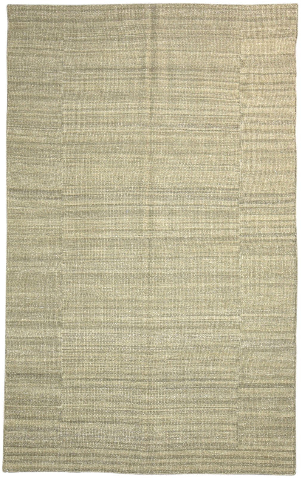 5' X 8' Rug Wool Brown Modern Dhurrie Scandinavian Solid Room Size Carpet   7865164103829
