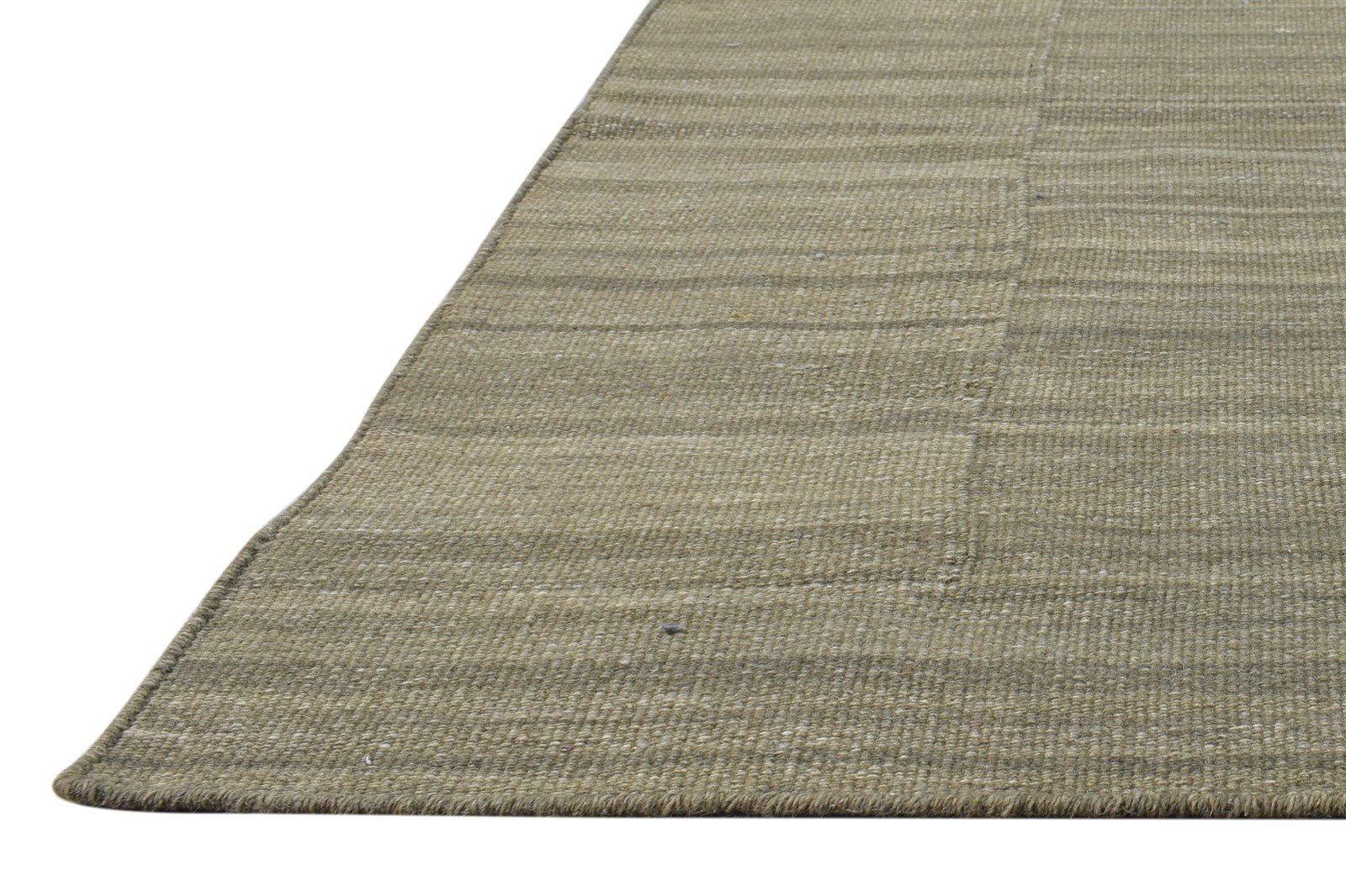 5' X 8' Rug Wool Brown Modern Dhurrie Scandinavian Solid Room Size Carpet   7865164103829