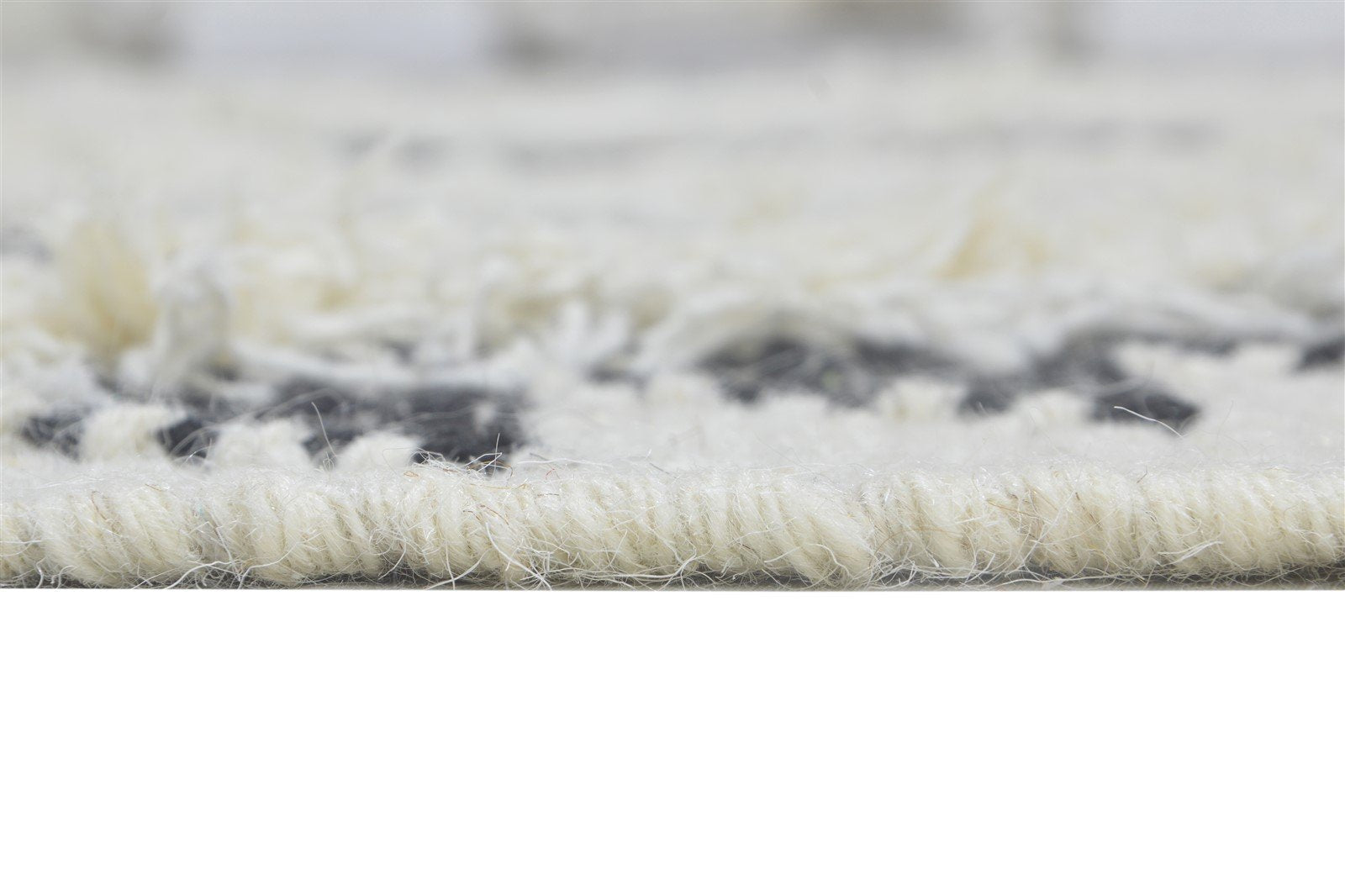 5' X 8' Rug Wool Charcoal Modern Dhurrie Scandinavian Diamond Room Size Carpet   7864155734165