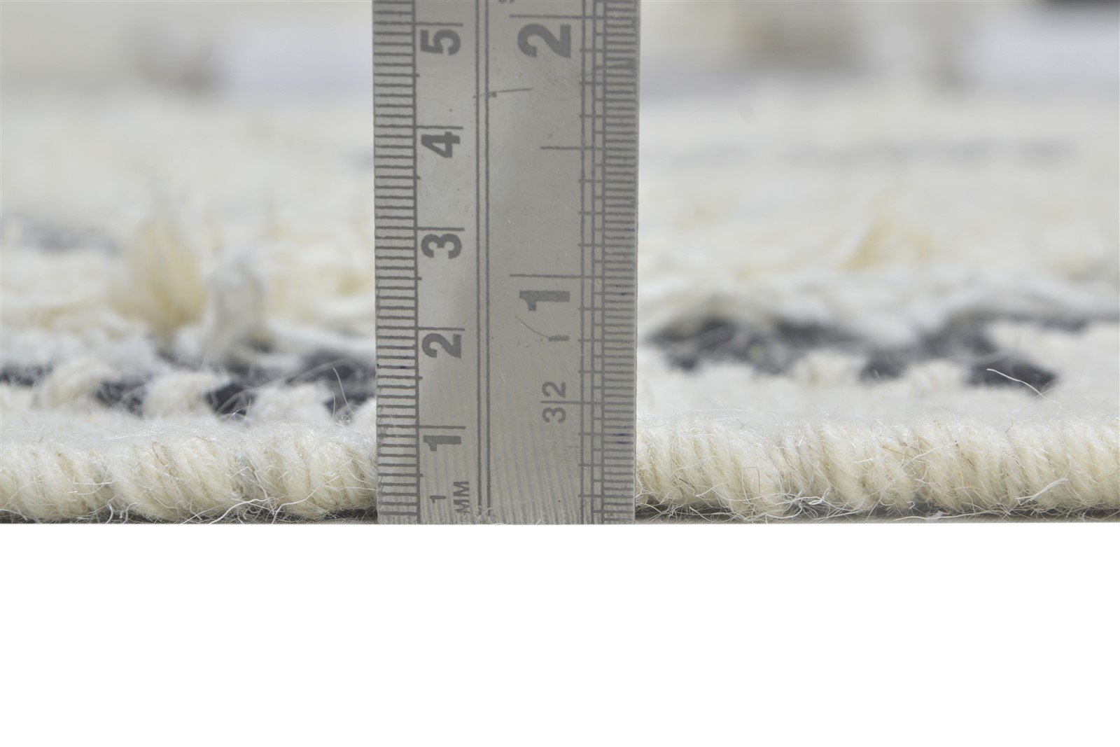 5' X 8' Rug Wool Charcoal Modern Dhurrie Scandinavian Diamond Room Size Carpet   7864155734165