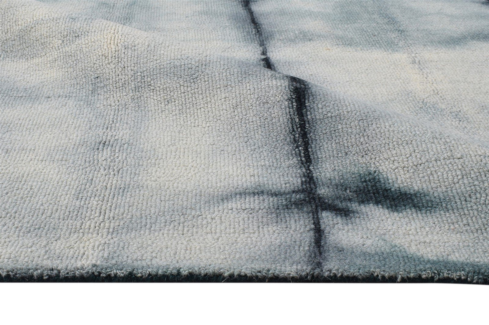 Jemmy 5' X 8' Rug Wool Charcoal Modern Hand Tufted Shibori Tie Dye   7865173049493