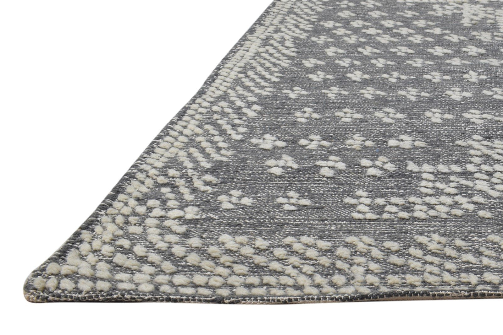 5' X 8' Rug Wool Dark Grey Modern Dhurrie Kazak Oriental Room Size Carpet   7864450384021