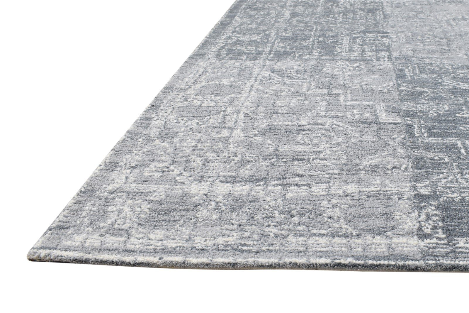 5' X 8' Rug Wool Grey Modern Hand Tufted French Floral Room Size Carpet   7865113116821